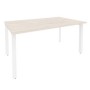 Onix O.MP-PRG-1.4 (Денвер Светлый/Белый) Стол переговорный (1 столешница)