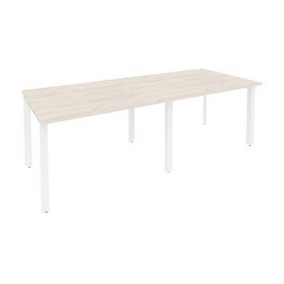 Onix O.MP-PRG-2.2 (Денвер Светлый/Белый) Стол переговорный (2 столешницы)
