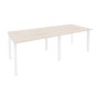 Onix O.MP-PRG-2.2 (Денвер Светлый/Белый) Стол переговорный (2 столешницы)