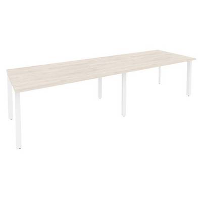Onix O.MP-PRG-2.4 (Денвер Светлый/Белый) Стол переговорный (2 столешницы)