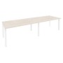 Onix O.MP-PRG-2.4 (Денвер Светлый/Белый) Стол переговорный (2 столешницы)