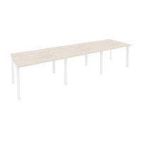 Onix O.MP-PRG-3.2 (Денвер Светлый/Белый) Стол переговорный (3 столешницы)