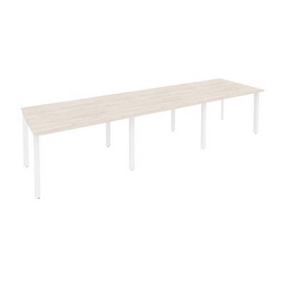 Onix O.MP-PRG-3.2 (Денвер Светлый/Белый) Стол переговорный (3 столешницы)