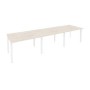 Onix O.MP-PRG-3.2 (Денвер Светлый/Белый) Стол переговорный (3 столешницы)