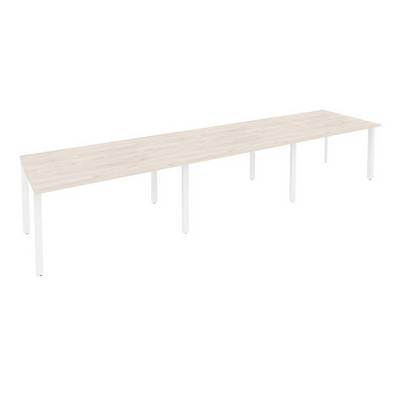 Onix O.MP-PRG-3.3 (Денвер Светлый/Белый) Стол переговорный (3 столешницы)