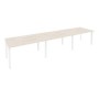 Onix O.MP-PRG-3.3 (Денвер Светлый/Белый) Стол переговорный (3 столешницы)