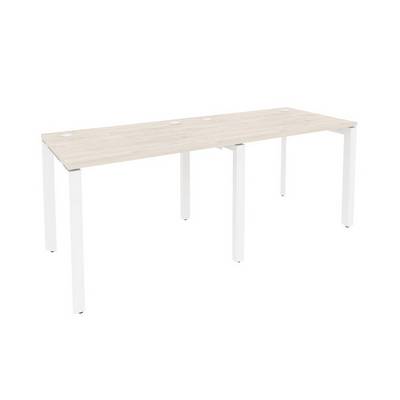 Onix O.MP-RS-2.1.7 (Денвер Светлый/Белый) Рабочая станция на П-образном м/к
