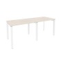 Onix O.MP-RS-2.1.7 (Денвер Светлый/Белый) Рабочая станция на П-образном м/к
