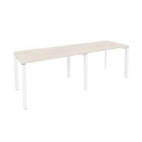 Onix O.MP-RS-2.2.7 (Денвер Светлый/Белый) Рабочая станция на П-образном м/к