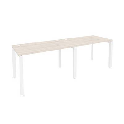 Onix O.MP-RS-2.2.7 (Денвер Светлый/Белый) Рабочая станция на П-образном м/к