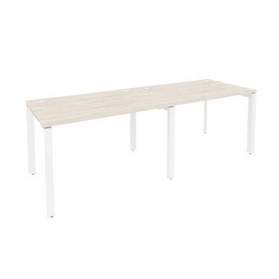 Onix O.MP-RS-2.2.8 (Денвер Светлый/Белый) Рабочая станция на П-образном м/к