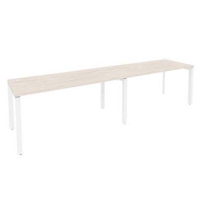 Onix O.MP-RS-2.4.7 (Денвер Светлый/Белый) Рабочая станция на П-образном м/к