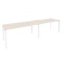 Onix O.MP-RS-2.4.7 (Денвер Светлый/Белый) Рабочая станция на П-образном м/к