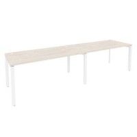 Onix O.MP-RS-2.4.8 (Денвер Светлый/Белый) Рабочая станция на П-образном м/к