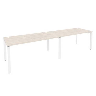 Onix O.MP-RS-2.4.8 (Денвер Светлый/Белый) Рабочая станция на П-образном м/к