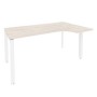 Onix O.MP-SA-1R (Денвер Светлый/Белый) Стол эргономичный правый на П-образном м/к