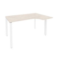 Onix O.MP-SA-2R (Денвер Светлый/Белый) Стол эргономичный правый на П-образном м/к