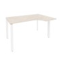 Onix O.MP-SA-2R (Денвер Светлый/Белый) Стол эргономичный правый на П-образном м/к
