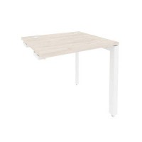 Onix O.MP-SPR-0.7 (Денвер Светлый/Белый) Стол-приставка на П-образном м/к к опорным элементам