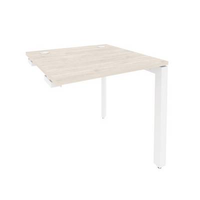 Onix O.MP-SPR-0.8 (Денвер Светлый/Белый) Стол-приставка на П-образном м/к к опорным элементам