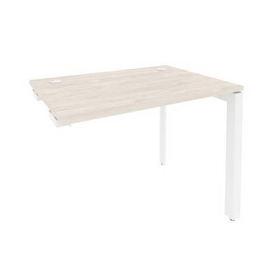 Onix O.MP-SPR-1.7 (Денвер Светлый/Белый) Стол-приставка на П-образном м/к к опорным элементам
