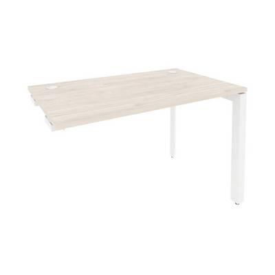 Onix O.MP-SPR-2.7 (Денвер Светлый/Белый) Стол-приставка на П-образном м/к к опорным элементам