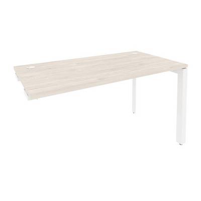 Onix O.MP-SPR-3.7 (Денвер Светлый/Белый) Стол-приставка на П-образном м/к к опорным элементам