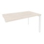 Onix O.MP-SPR-3.8 (Денвер Светлый/Белый) Стол-приставка на П-образном м/к к опорным элементам