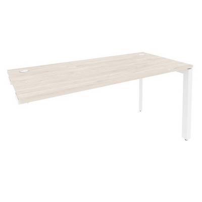 Onix O.MP-SPR-4.7 (Денвер Светлый/Белый) Стол-приставка на П-образном м/к к опорным элементам