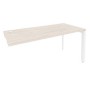 Onix O.MP-SPR-4.7 (Денвер Светлый/Белый) Стол-приставка на П-образном м/к к опорным элементам