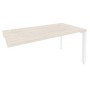 Onix O.MP-SPR-4.8 (Денвер Светлый/Белый) Стол-приставка на П-образном м/к к опорным элементам