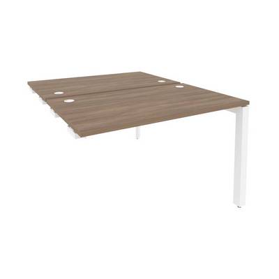 Onix O.MP-D.SPR-2.7 (Дуб Аризона/Белый) Стол-приставка двойной на П-образном м/к к опорным элем.