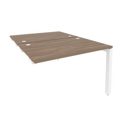 Onix O.MP-D.SPR-2.8 (Дуб Аризона/Белый) Стол-приставка двойной на П-образном м/к к опорным элем.