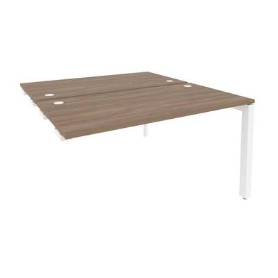 Onix O.MP-D.SPR-3.7 (Дуб Аризона/Белый) Стол-приставка двойной на П-образном м/к к опорным элем.