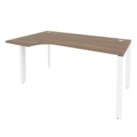 Onix O.MP-SA-1L (Дуб Аризона/Белый) Стол эргономичный левый на П-образном м/к