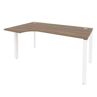 Onix O.MP-SA-1L (Дуб Аризона/Белый) Стол эргономичный левый на П-образном м/к
