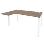 Onix O.MP-SA-4L (Дуб Аризона/Белый) Стол эргономичный левый на П-образном м/к