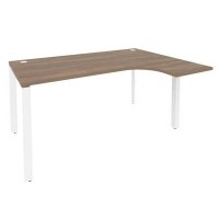 Onix O.MP-SA-4R (Дуб Аризона/Белый) Стол эргономичный правый на П-образном м/к