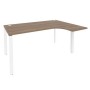 Onix O.MP-SA-4R (Дуб Аризона/Белый) Стол эргономичный правый на П-образном м/к
