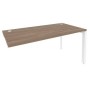 Onix O.MP-SPR-4.8 (Дуб Аризона/Белый) Стол-приставка на П-образном м/к к опорным элементам