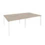 O.MP-D.RS-4.2.7 (Дуб Аттик/Белый) Рабочая станция на П-образном м/к