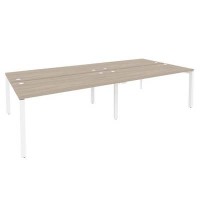 Onix O.MP-D.RS-4.4.7 (Дуб Аттик/Белый) Рабочая станция на П-образном м/к