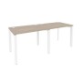 Onix O.MP-RS-2.1.7 (Дуб Аттик/Белый) Рабочая станция на П-образном м/к