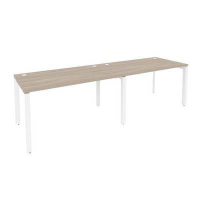 Onix O.MP-RS-2.3.8 (Дуб Аттик/Белый) Рабочая станция на П-образном м/к