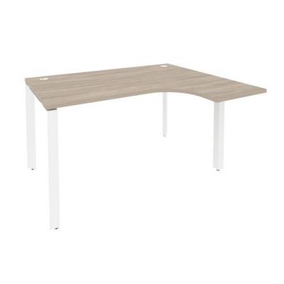 Onix O.MP-SA-3R (Дуб Аттик/Белый) Стол эргономичный правый на П-образном м/к