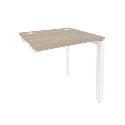 Onix O.MP-SPR-0.7 (Дуб Аттик/Белый) Стол-приставка на П-образном м/к к опорным элементам