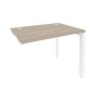 Onix O.MP-SPR-1.7 (Дуб Аттик/Белый) Стол-приставка на П-образном м/к к опорным элементам