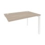Onix O.MP-SPR-2.8 (Дуб Аттик/Белый) Стол-приставка на П-образном м/к к опорным элементам