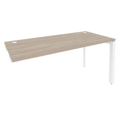 Onix O.MP-SPR-4.7 (Дуб Аттик/Белый) Стол-приставка на П-образном м/к к опорным элементам
