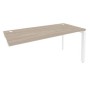 Onix O.MP-SPR-4.7 (Дуб Аттик/Белый) Стол-приставка на П-образном м/к к опорным элементам